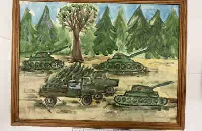 Танки в лесу