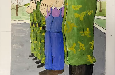 Рисунок с изображением взрослого и ребенка