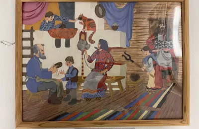 Сцена в крестьянской избе