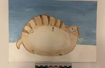 Рыжий полосатый кот