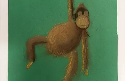Обезьяна на ветке